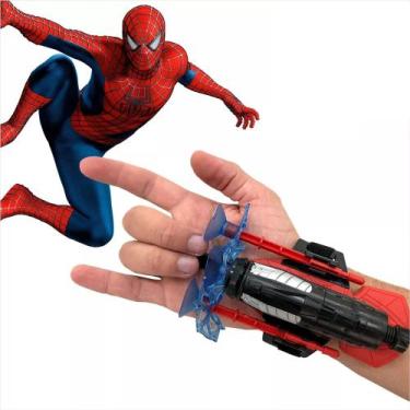 Imagem de Luva Lança Teia Homem-Aranha Brinquedo Divertido e Interativo