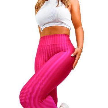 Imagem de Calça Legging Cirre 3D feminina lisa - Renluc Modas, Rosa, g