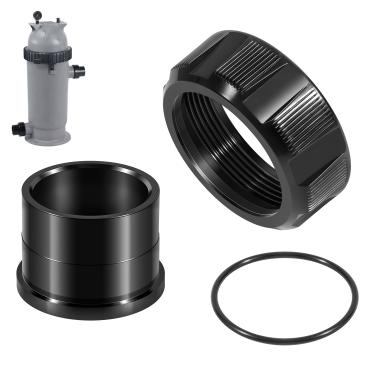 Imagem de Hihitomorrow R0522900 Encaixe universal de meia união com peças de reposição O-Ring Apto para filtros de cartucho Zodiac Jandy Pro Series CL, CS, CV, DE e para aquecedores de piscina e spa Jandy JXI
