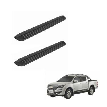 Imagem de Estribo S10 2012 2013 2014 2015 Cabine Dupla Plástico Preto - Bepo