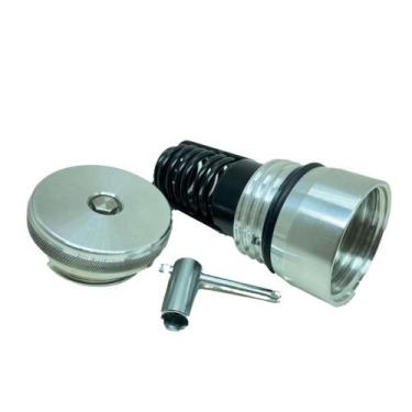 Imagem de Kit Bocal Antifurto Mola e Tampa Antivazamento Aço Inox - Lw Group