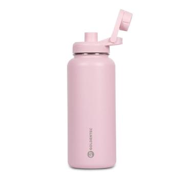 Imagem de Garrafa Térmica GT Colors Inox 1000ml Rosa Claro, 60046, GOLDENTEC