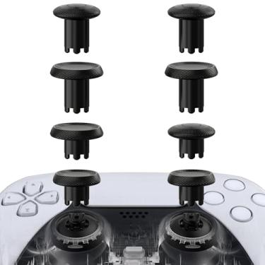 Imagem de eXtremeRate Thumbsgear V3 - Manípulos Ergonômicos Intercambiáveis Para Controle De Ps5, Analógicos Substituição Ps4 4 Joysticks Com Altura Ajustável, Convexos E Côncavos, Pretos