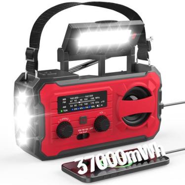 Imagem de Rádio de emergência Nitigo 10000mAh com rádio meteorológico NOAA