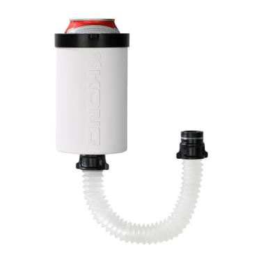 Imagem de The Kong 2.0 - Uma lata portátil ou refrigerador/copo com uma mangueira removível expansível para canalizar sua bebida (branca)