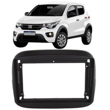 Imagem de Moldura 9 Polegadas Mobi 2016 à 2025 Preta Painel Central Multimidia S