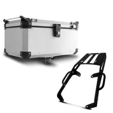 Imagem de Baú Moto Alumínio Top Case 48 Litros + Bagageiro Super Adventure Versy