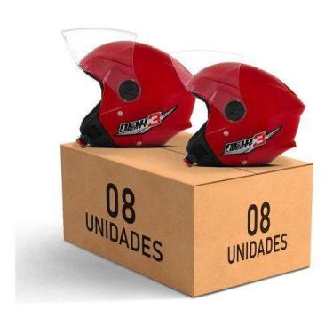 Imagem de Capacete New Liberty 3 Pro Tork 8 Unidades Azul - Vermelho 58, AZUL - 