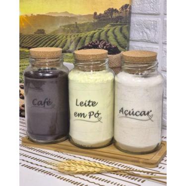 Imagem de Cantinho do Café, 3 Potes 810ml  Achocolatado, Açúcar, Biscoito, Café,