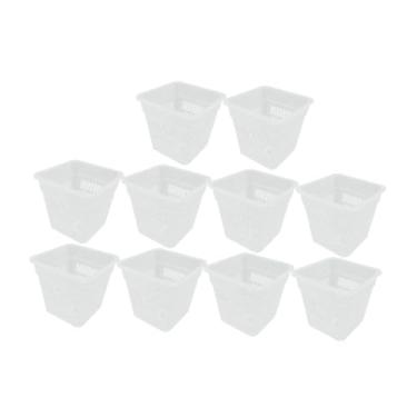 Imagem de KiBcsLic Suporte para Plantas de Aquário, Cesta para Plantador de Tanque de Tartaruga, Multiuso, Fácil de Instalar, Cultivo Eficiente de Plantas para Lago, 15 cm x 14,4 cm