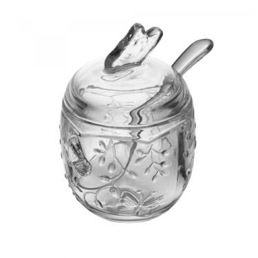 Imagem de Açucareiro com Colher New Butterfly 250ml Cristal Ecológico Lyor