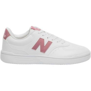 Imagem de Tenis feminino new balance bb80, Branco, Rosa, 37