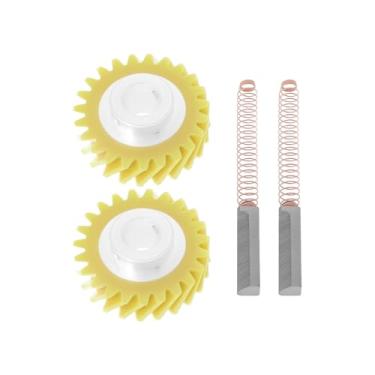 Imagem de ECSiNG 4 peças W10112253 Mixer Worm Gear com escovas de carbono W10380496 compatíveis com Whirlpool compatíveis com mixers KitchenAid