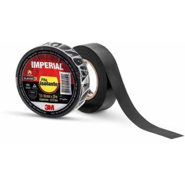 Imagem de Fita Isolante 3M Imperial Slim  18mm x 20m  Alta Qualidade e Segurança