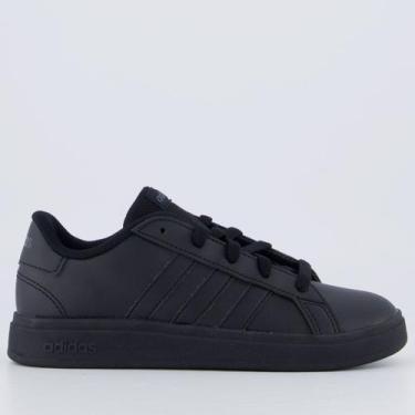 Imagem de Tênis Adidas Grand Court 2.0 Juvenil All Black, 28