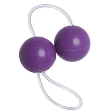 Imagem de Bolinhas De Pompoar Bolas de Pompoarismo com Peso para Saúde Íntima e Prazer Feminino HZ480 (ROXO)