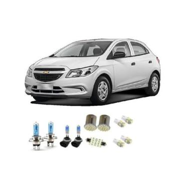 Imagem de Kit 11 Lâmpadas Farol +Milhas+Ré+Teto+Placa Onix 2012 A 2016 - Blue Li