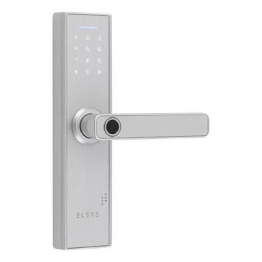Imagem de Fechadura Digital Elsys - Prata - Com Biometria E Senha