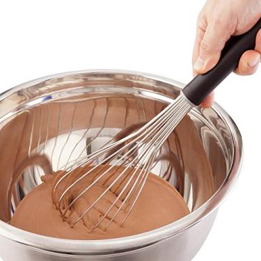 Imagem de Piano Whisk, Batido de aço inoxidável – 35,5 cm – Alça confortável – 1 caixa, Prata, 14", 1