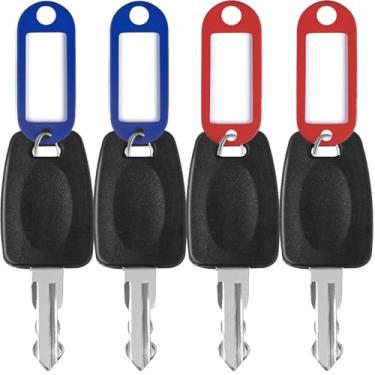 Imagem de 4 peças de chaves de bagagem 007 002 para cadeados de bagagem (4 peças_002 chave)