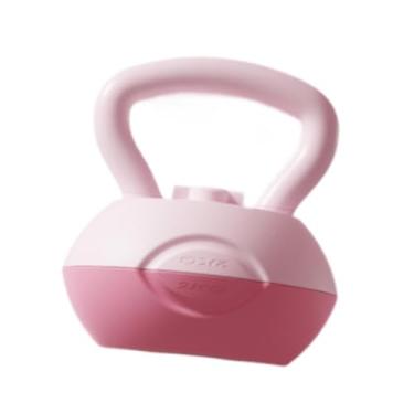 Imagem de Fenteer Kettlebell com água, Kettlebell para ioga e fitness, exercícios corporais, treinamento de força, equipamentos de ginástica em casa, treinamento de, Rosa