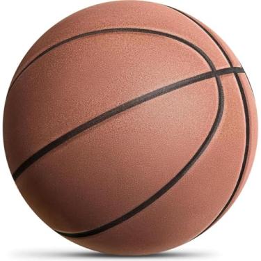 Imagem de Womefic Bola de basquete silenciosa para uso interno, tamanho 7 Airless Soundless, Pro PU espuma de alta densidade Drible Dream Silent Basketball Indoor Training Ball para várias atividades internas