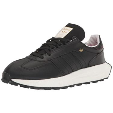 Imagem de adidas Originals Retropy E5 Tênis feminino, Preto/preto/dourado metálico, 8.5