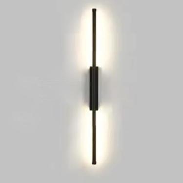 Imagem de Luminária De Parede Linear Led Lâmpada De Parede Preta Barra De Luz De Parede De Vaidade De Tira Longa Arandelas De Parede Modernas Luminária De Parede Para Luzes De Imagem De, Black, 120cm
