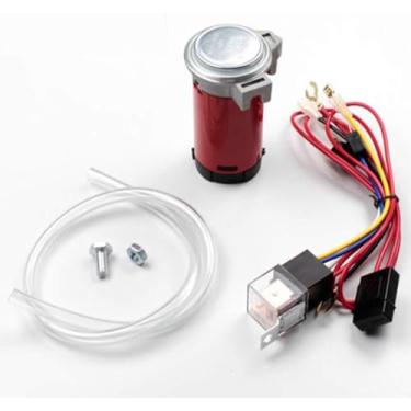 Imagem de Bomba De Ar De Buzina De Ar 12v / 24v Para Caminhões Motocicletas Chicote De Fios De Veículos Elétricos Com Relé, Silver A, 12V