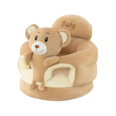 Imagem de Almofada Bebê Cercadinho Assento Antiqueda Infantil Alimentação Manter Postura Com Enchimento(URSINHO MARRON)
