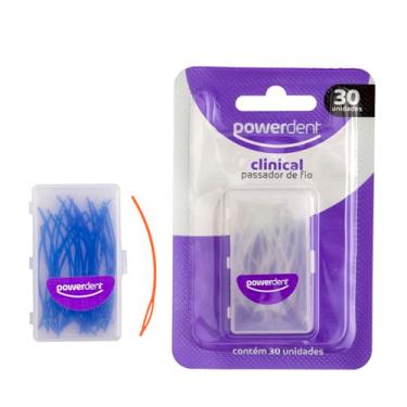 Imagem de Passador de Fio Dental Powerline, Power Dent, 30 Unidades, Multicolorido
