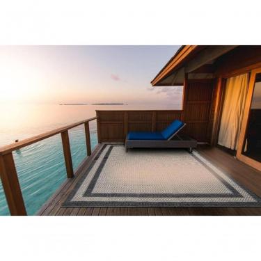 Imagem de Mega Tapete Quadrado Natural Look Moldura B 215x215 Cm