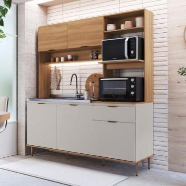 Imagem de Cozinha Compacta Nicole 1,8m com Espaço para Forno e Microondas 5 Port