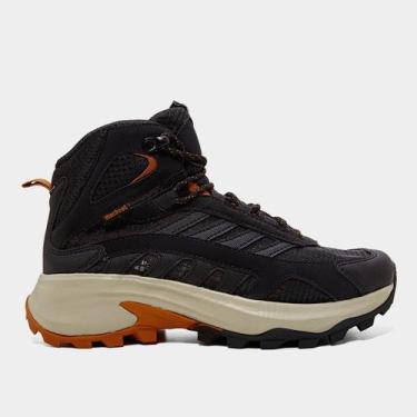 Imagem de Bota Couro Macboot Brisa 02 Masculina, Preto, Laranja, 40