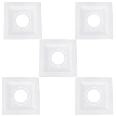 Imagem de Kit 5 Spots Embutir Direcionável Recuado 14x14cm E27 Par20 - Megalux, 