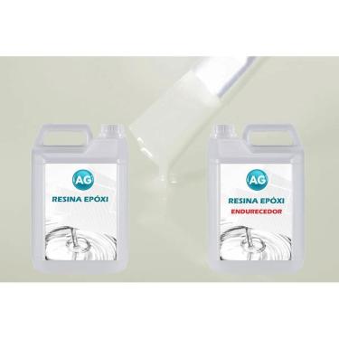 Imagem de Resina Epóxi 1Kg + Cor Sólida Creme Ral9001 Ag Alta Espessur
