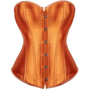 Imagem de Corset Bodysuit ADELCE Orange Overbust Shaper para mulheres
