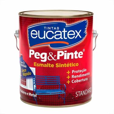 Imagem de Tinta Esmalte Sintético Eucatex 3,6L Marrom Conhaque Brilhante