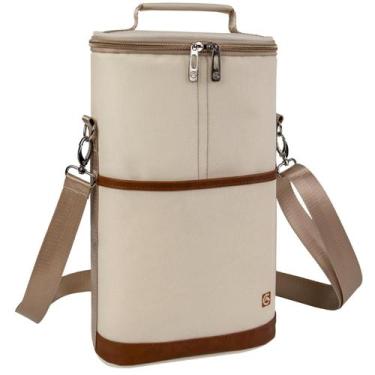 Imagem de Sacola de vinho ALLCAMP, tela portátil isolada para 2 garrafas - ALLCA