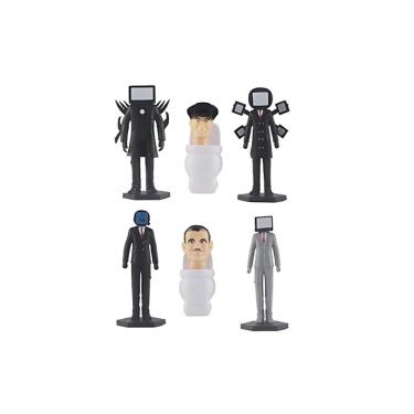 Imagem de Conjunto de bonecos Skibidi Toilet Titan TV Man 9 cm Conjunto de 6
