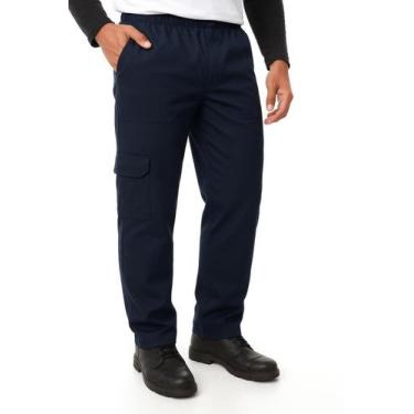 Imagem de Calça De Brim Pesado Uniforme Pedreiro Mecânico Produção - CARMONI, Az