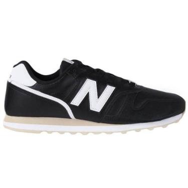 Imagem de Tênis New Balance 373 V2 M, Preto, Branco, 42