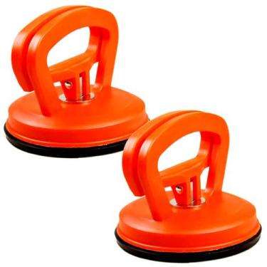 Imagem de Kit 2 Ventosa simples Solo Para Vidros Aspiração Horizontal 40 Kg Vert