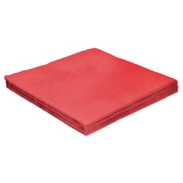 Imagem de Guardanapo De Papel Colorido 24Cm Folha Dupla Prata Festas (Vermelha)