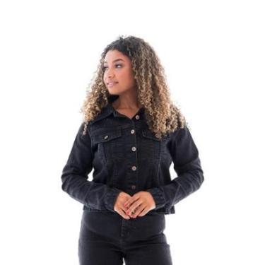 Imagem de Jaqueta Jeans Feminina Arauto Black Marmorizado-Feminino