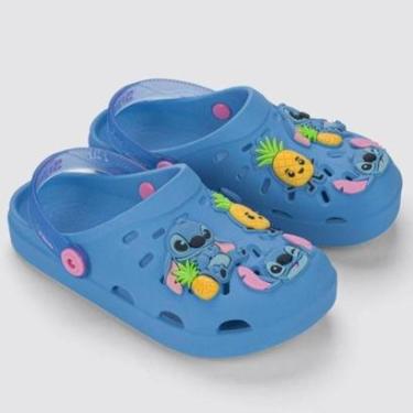 Imagem de Sandália Disney Stitch Smile Grendene Kids - Azul - 25-Feminino