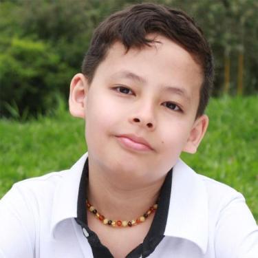 Imagem de Colar de Âmbar Báltico Misto Polido para Criança - Âmbar Original