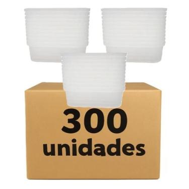 Imagem de Pote PP Tampa Lacre Marmita Freezer Microondas 250ml 300Un - BrasilPac
