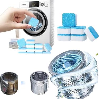 Imagem de Kit 5 Pastilhas Tabletes Limpeza Máquina De Lavar Roupa