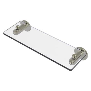 Imagem de Prateleira de vidro Allied Brass SH-1/16 Soho Collection de 40,6 cm com bordas chanfradas, níquel polido